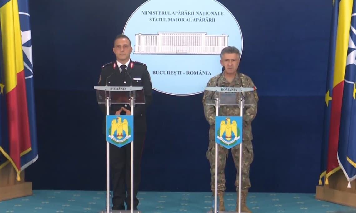 MApN explică, într-o conferință de presă, de ce drona care a lovit un bloc din Galați nu a fost doborâtă