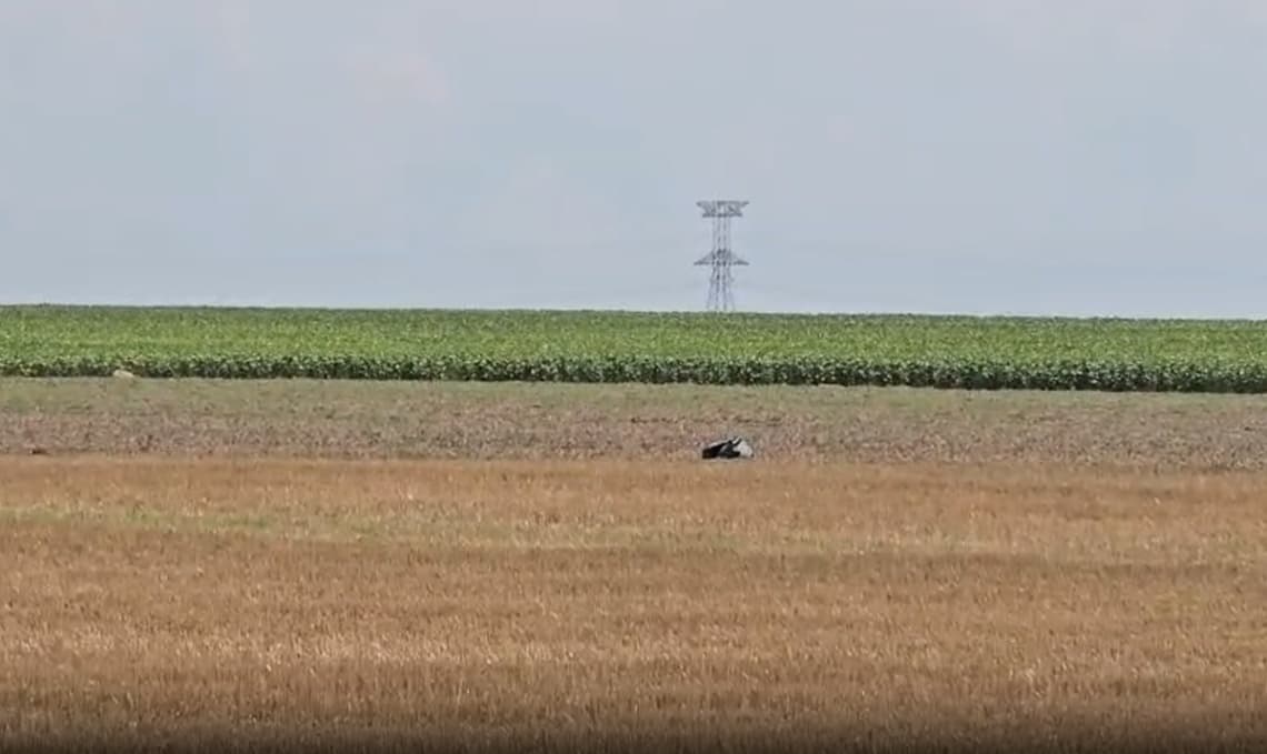 Dronă doborâtă în Buzău de un pilot român. Ministru Miruță: „Pare să fie de origine rusească”